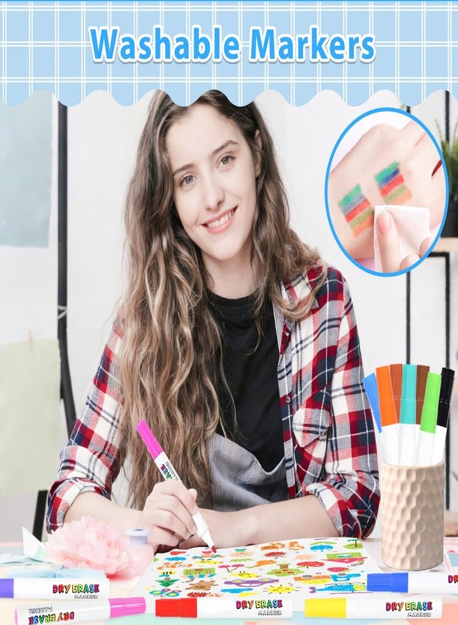 SAYEEC Magical Water Drawing Pens Set, 12 Colors Magical Floating Ink Pen with 2 Spoons, Dry Erase Whiteboard Markers, Magic Colored Water Painting Pens, Ideal Gifts for Adults - Image 5